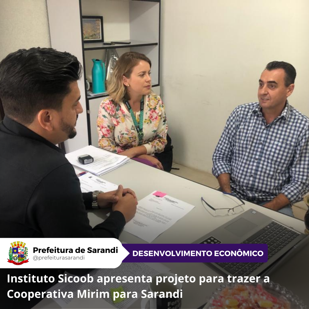 Instituto Sicoob apresenta projeto para trazer a Cooperativa Mirim para Sarandi